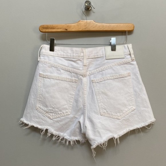 ❗️SOLD❗️Aritzia Denim Forum White Ex Boyfriend Shorts Size 25 - Picture 6 of 13